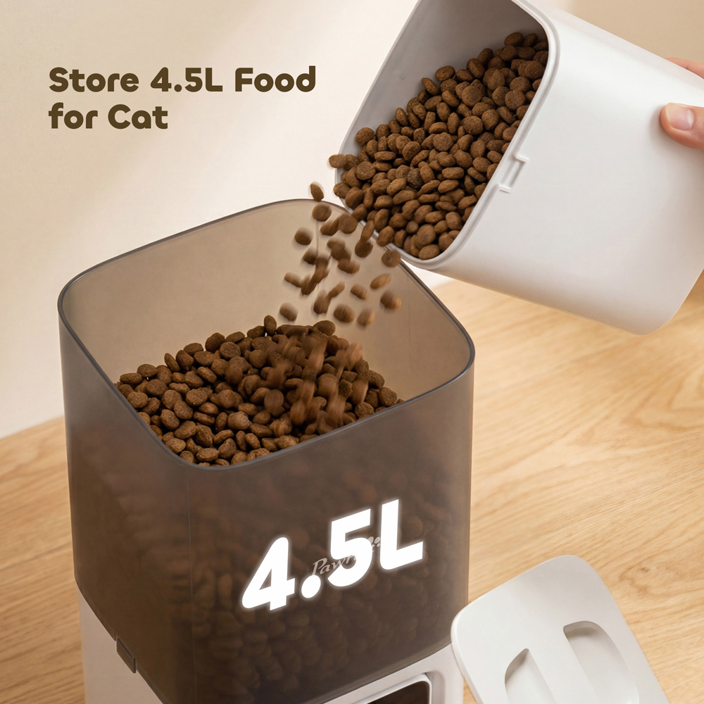 PawHut 4.5L Automatic Cat Feeder with Timer Image 7