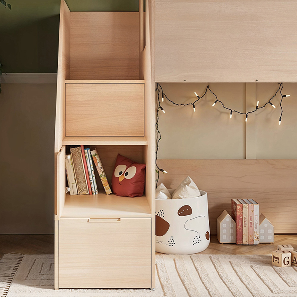 Flair Dreamland Oak Play House Staircase Mid Sleeper Image 4