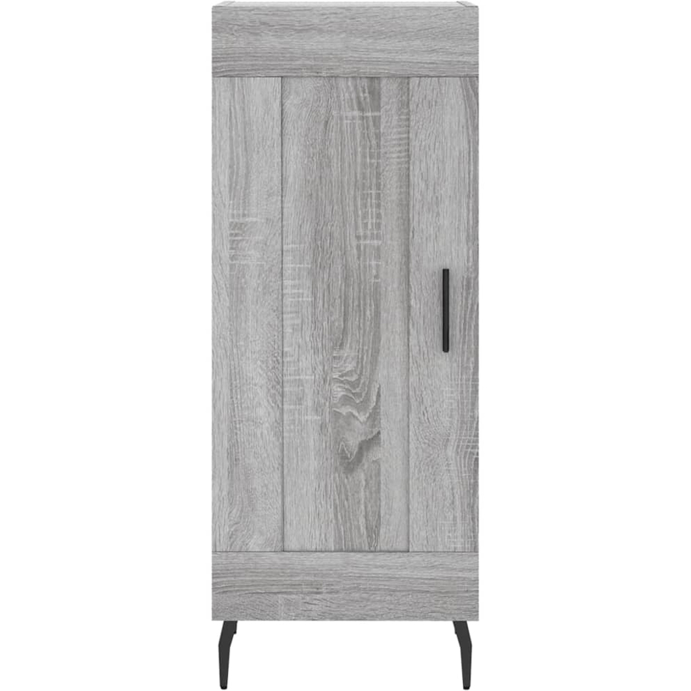 vidaXL 2 Door Grey Highboard Image 6
