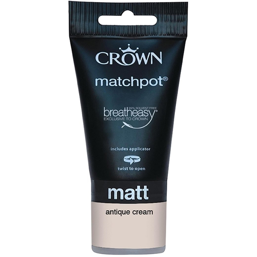 Crown Antique Cream Matt Breatheasy Tester Pot 75ml Image
