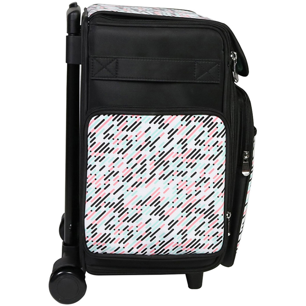 Everything Mary EVM12777-1 Pill Print Collapsible Rolling Tote Trolley Bag 36.2 x 22.2 x 39.4cm Image 6