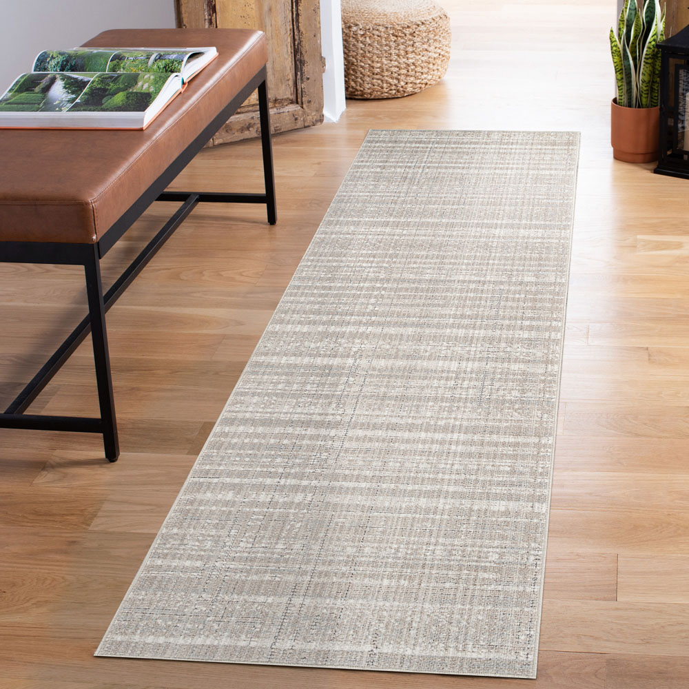 Desire Rugs Maia Beige Motif Non Slip Rug 60 x 220cm Image 2