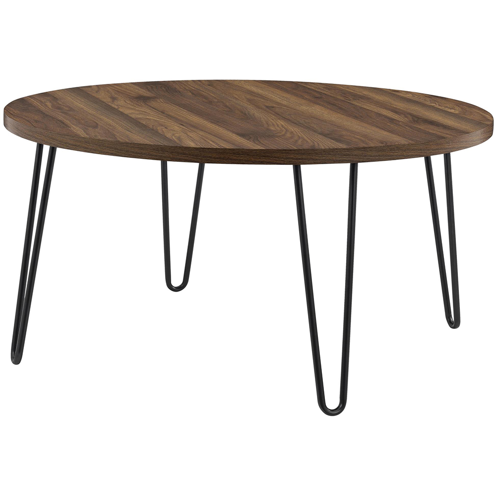 Dorel Owen Walnut Round Coffee Table Image 4