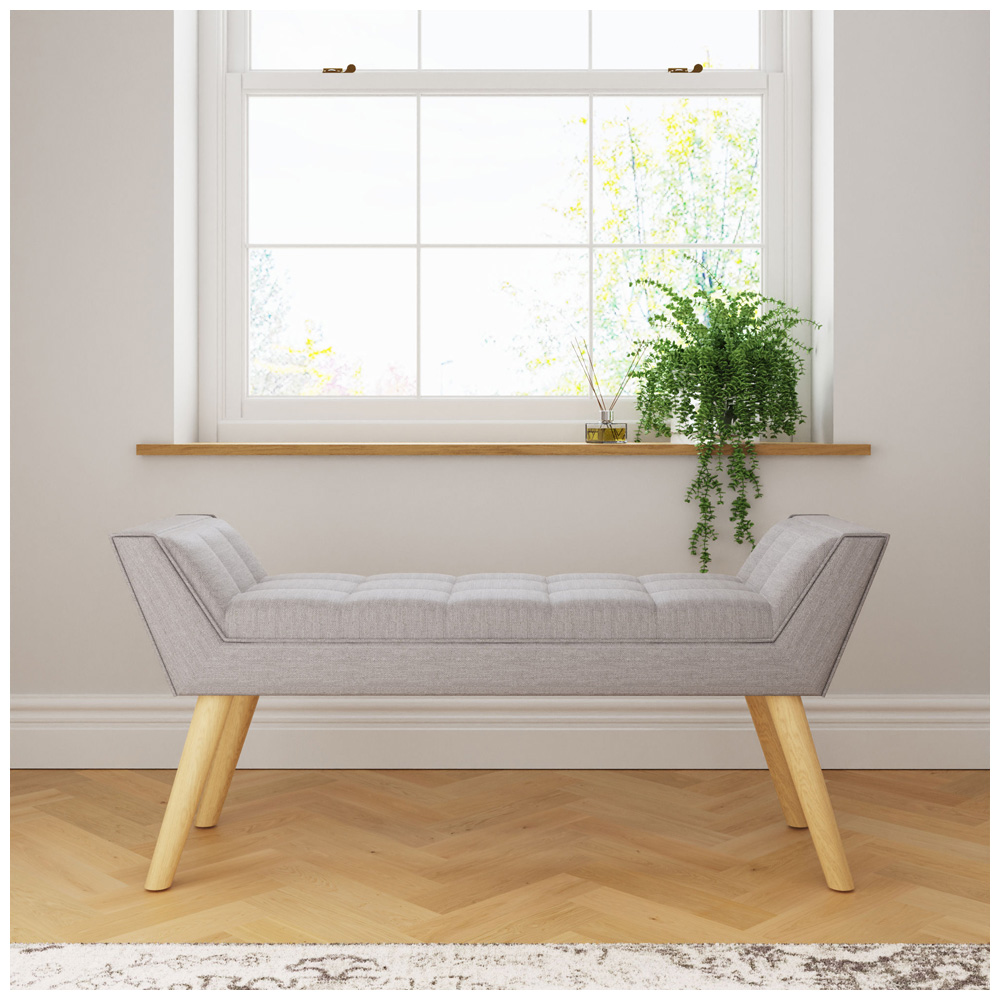 GFW Milan Grey Ottoman Window Seat Image 6