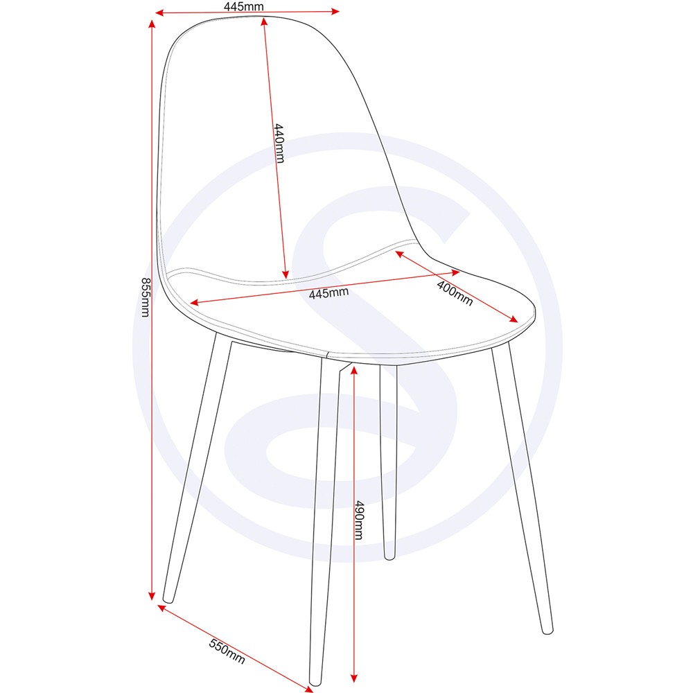 Seconique Marlow and Athens 4 Seater Dining Set White Marble and Grey PU Image 9