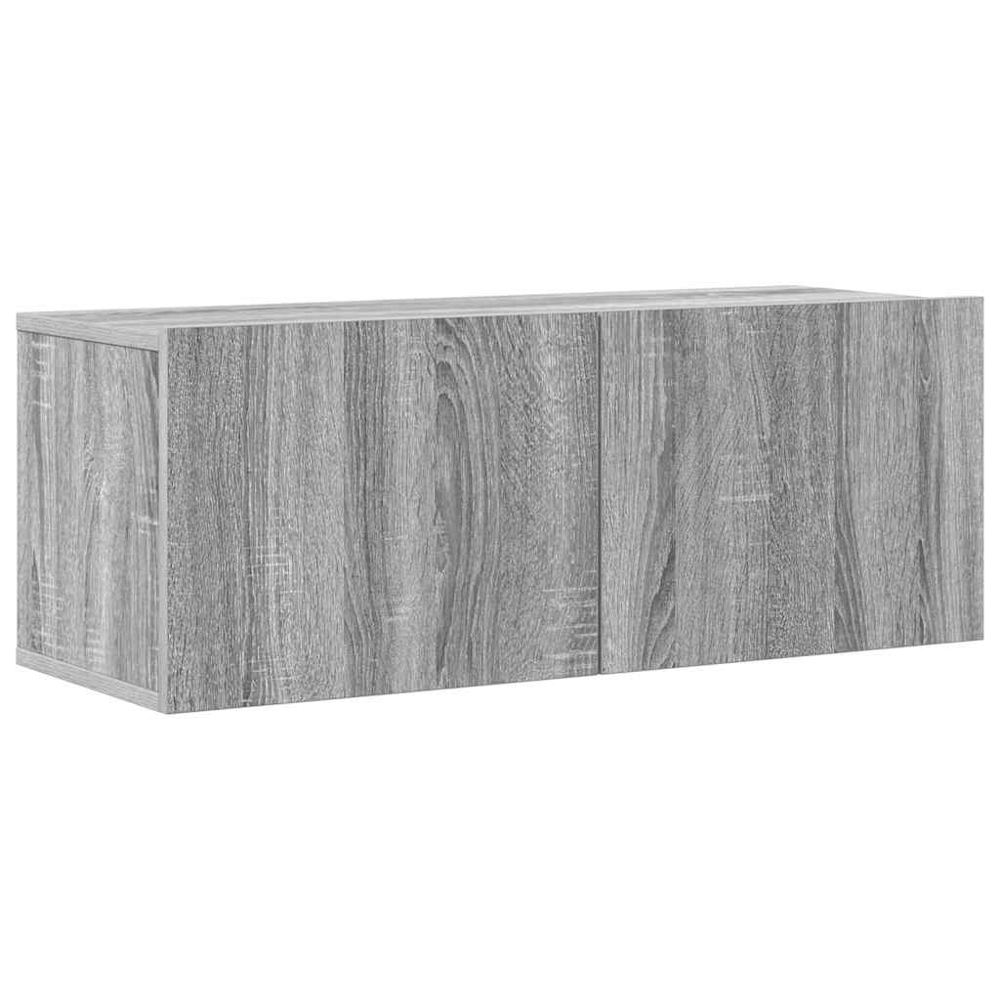 vidaXL 7 Door Grey Sonoma Wall Mounted TV Cabinet Image 3