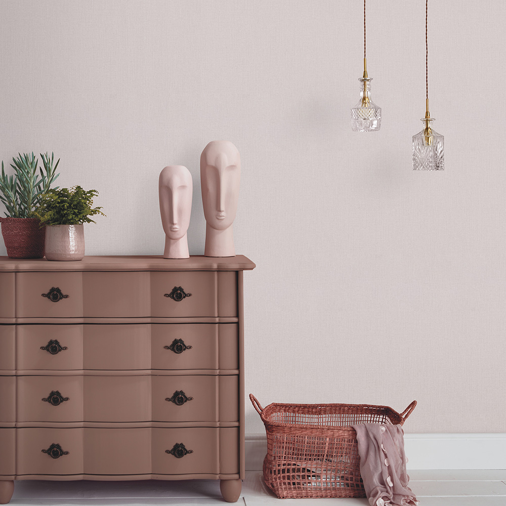 Erismann Elin Woven Modern Plain Creme Wallpaper Image 3