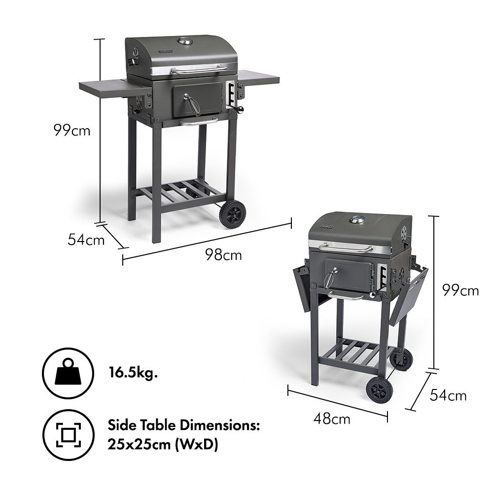 VonHaus Compact Charcoal BBQ Image 9