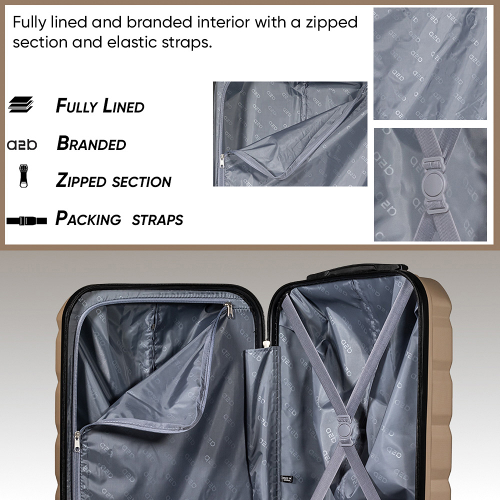 A2B Exodus 22 inch Champagne Hard Shell Cabin Suitcase Image 2
