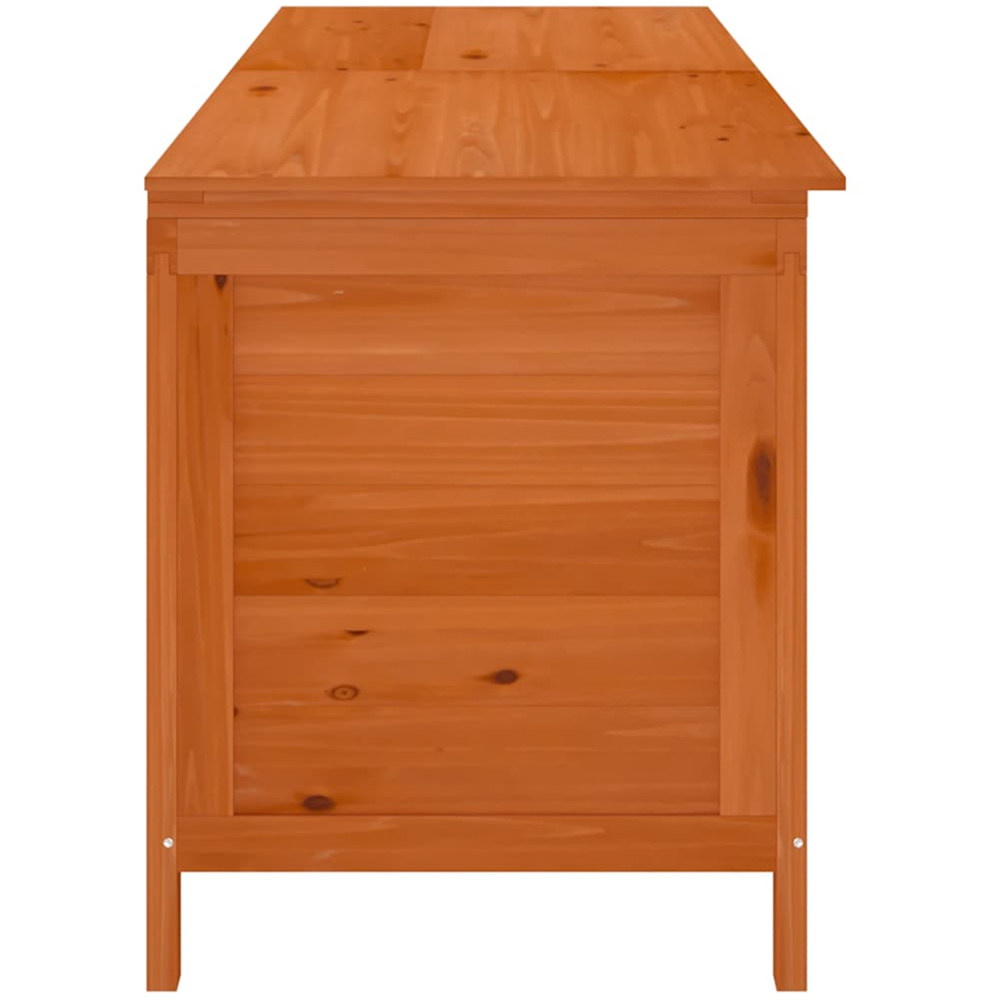 vidaXL 56.5 x 198.5 x 50cm Brown Fir Wood Garden Storage Box Image 4
