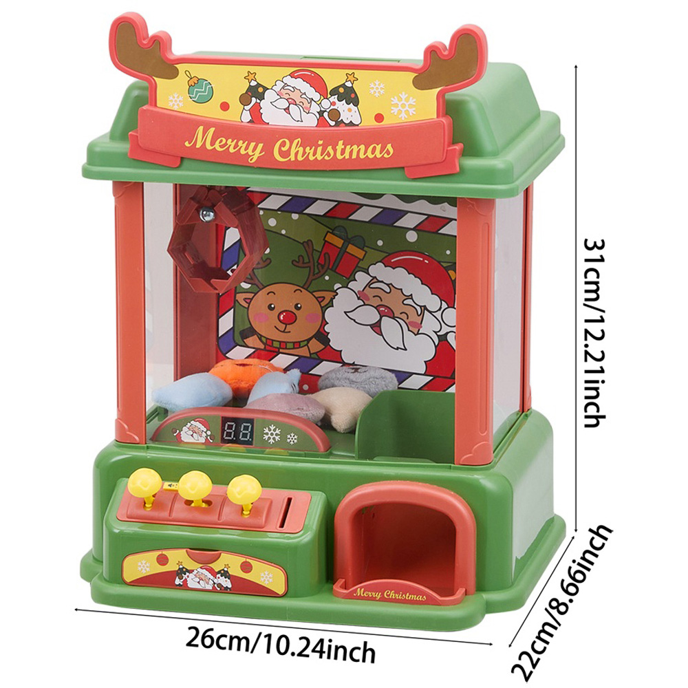 H&O Direct Kids Christmas Theme Claw Machine with Lights and Plush Toys Image 6