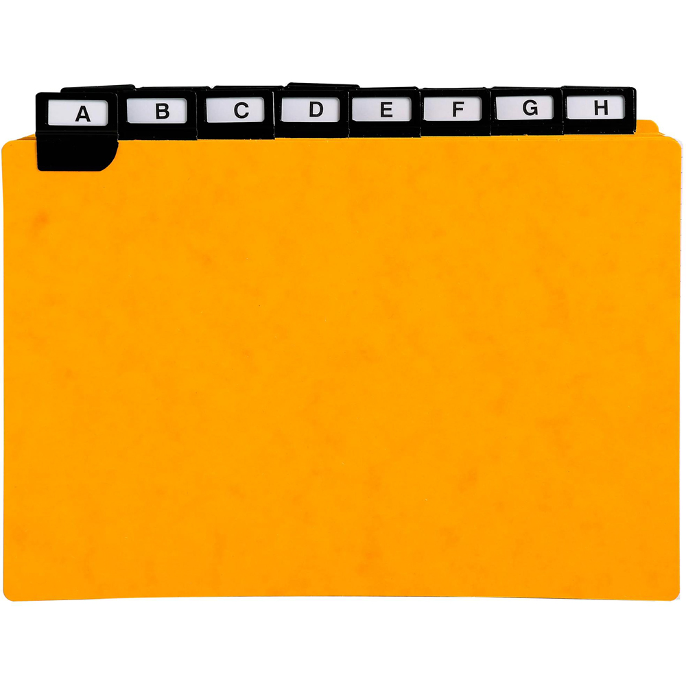 Exacompta Black A-Z Guide Card 148 x 210mm 24 Pack Image 3