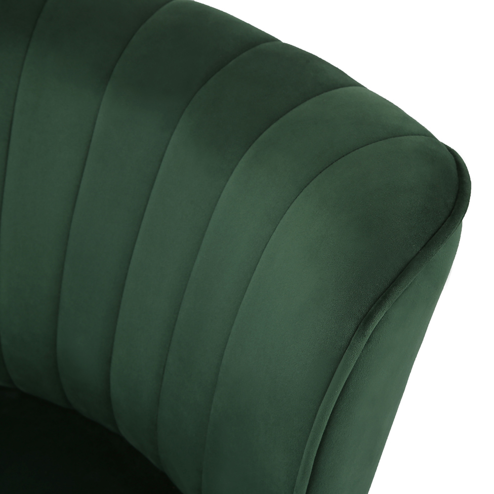 Shaun Green Velvet Accent Chair Image 6