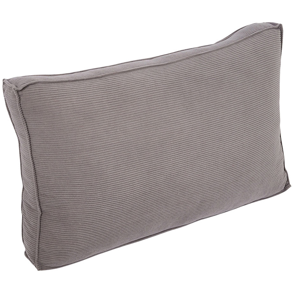 Living and Home Dark Grey Soft Corduroy Cushion 53 x 70cm Image 1