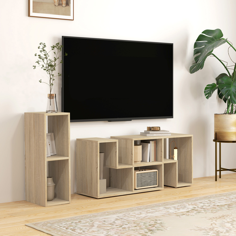HOMCOM Grey Modular TV Unit Image 5