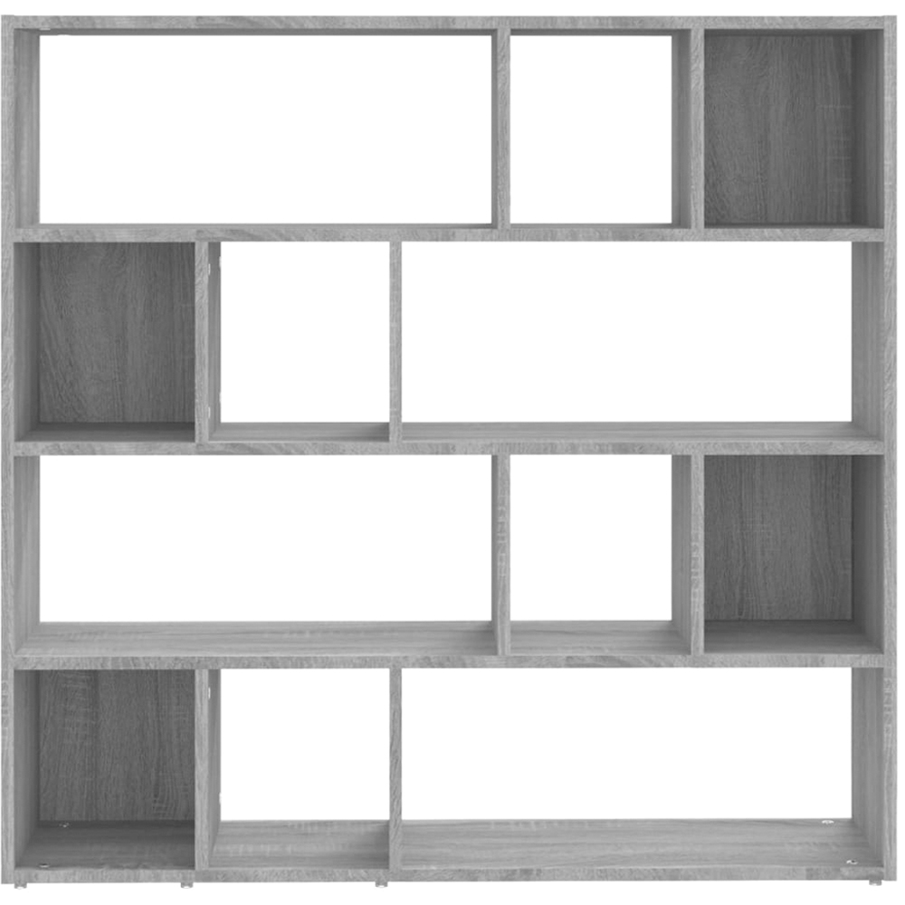 vidaXL 12 Shelf Grey Sonoma Bookcase Image 4