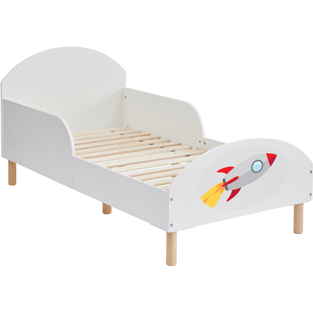 Liberty House Toys Single Toddler White Rocket Bed Image 5