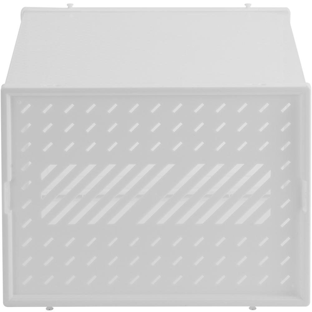 H&O Direct White Stackable Plastic Shoe Storage Box with Magnetic Door 12 Pack Image 5