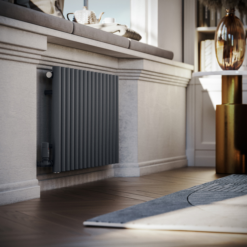 Terma Rolo Room 2015 BTU Modern Grey Radiator 500 x 865mm Image 7