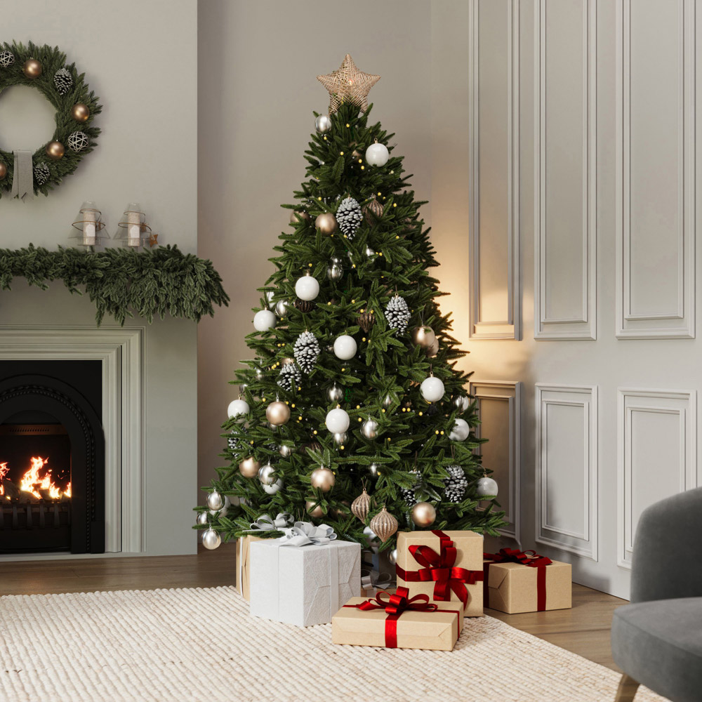 Charles Bentley Luxury Hinged Artificial Christmas Tree 7.9ft Image 5