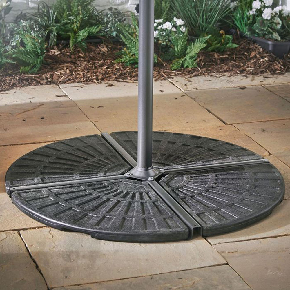 VonHaus Banana Parasol Base 2 Pack Image 2