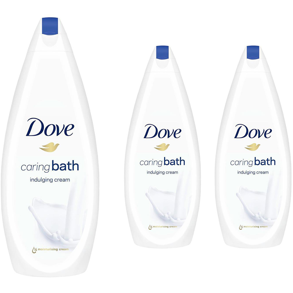 Dove Caring Bath Indulging Cream Bath Soak 720ml 12 Pack Image 1