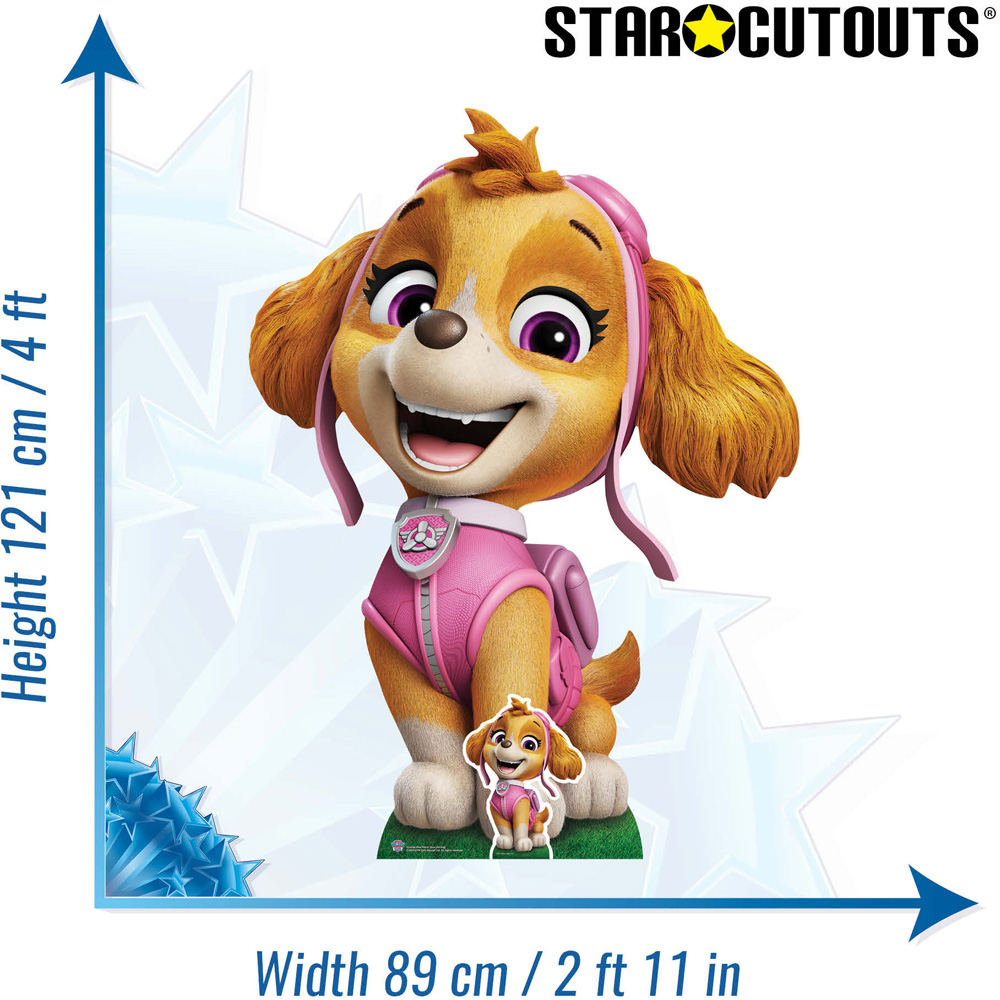 Star Cutouts Paw Patrol Skye Air Rescue Puppy Cardboard Cutout 4ft Image 5