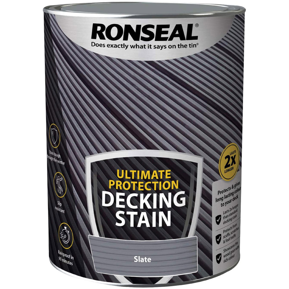Ronseal Ultimate Protection Slate Decking Stain 5L Image 2