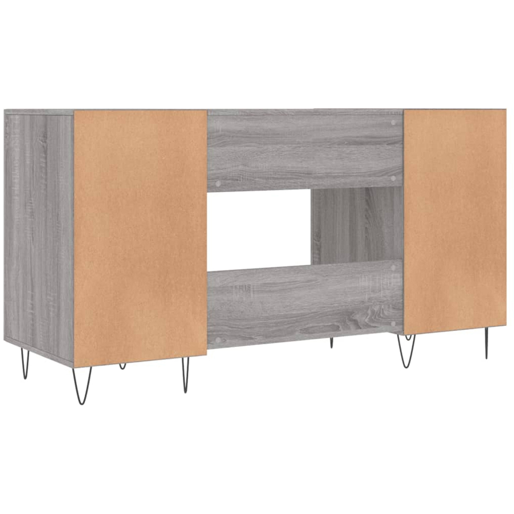 vidaXL 2 Door Computer Desk Grey Sonoma Image 8