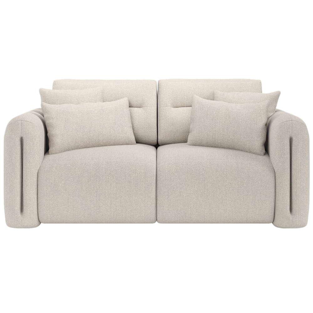 Solace+Co Mabel 2 Seater Beige Chenille Sofa Image 3