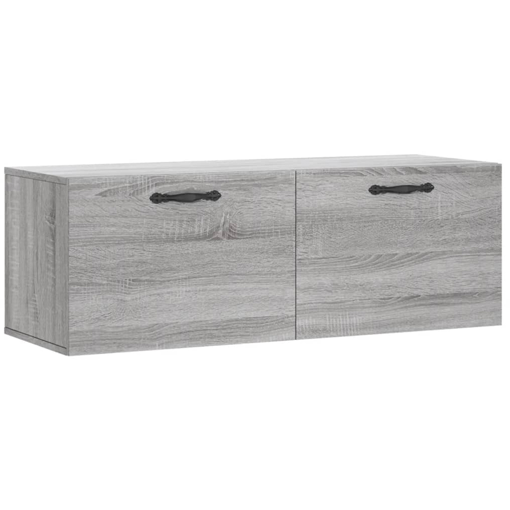 vidaXL 2 Door Grey Sonoma Oak Wall Cabinet Image 2