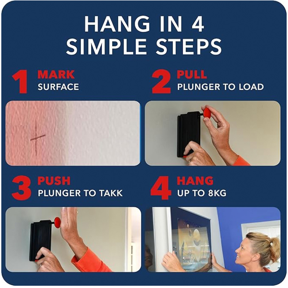 Takker Picture Hanging Kit 61 Piece Image 5