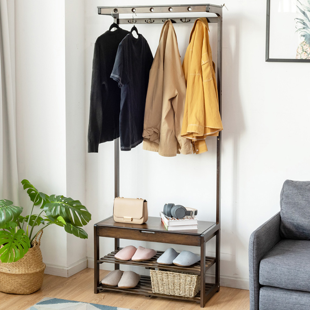Costway Coffee Entryway Storage Organiser Image 1