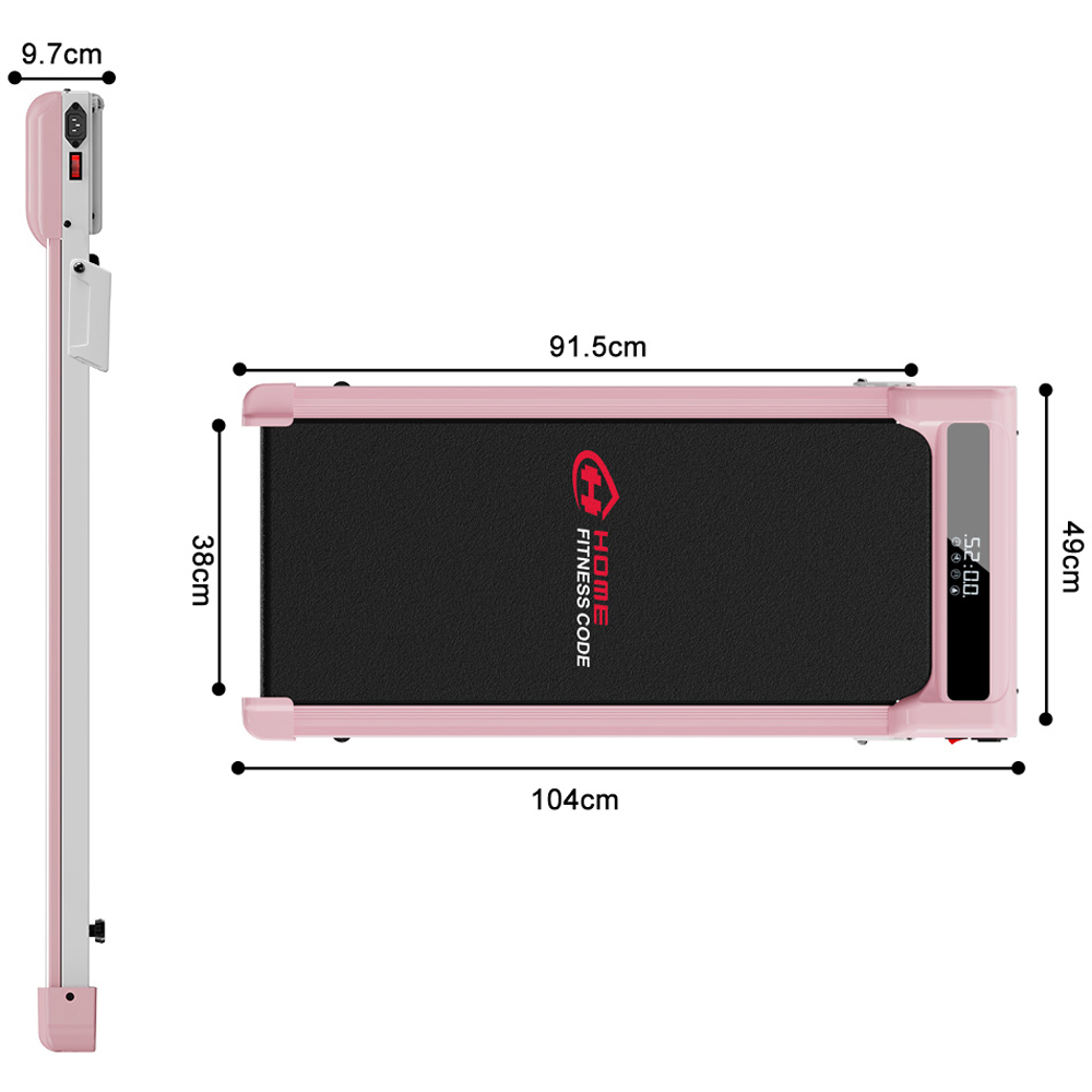 Rattrix Z3 Pink Manual Incline Treadmill Image 8