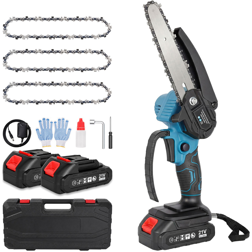 Traderight Dual Bar Cordless Mini Chainsaw Kit Image 3