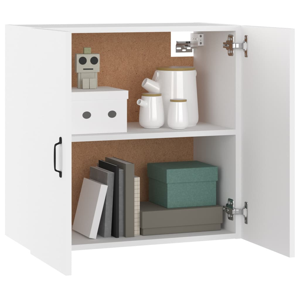 vidaXL 2 Door White Wall Cabinet Image 4