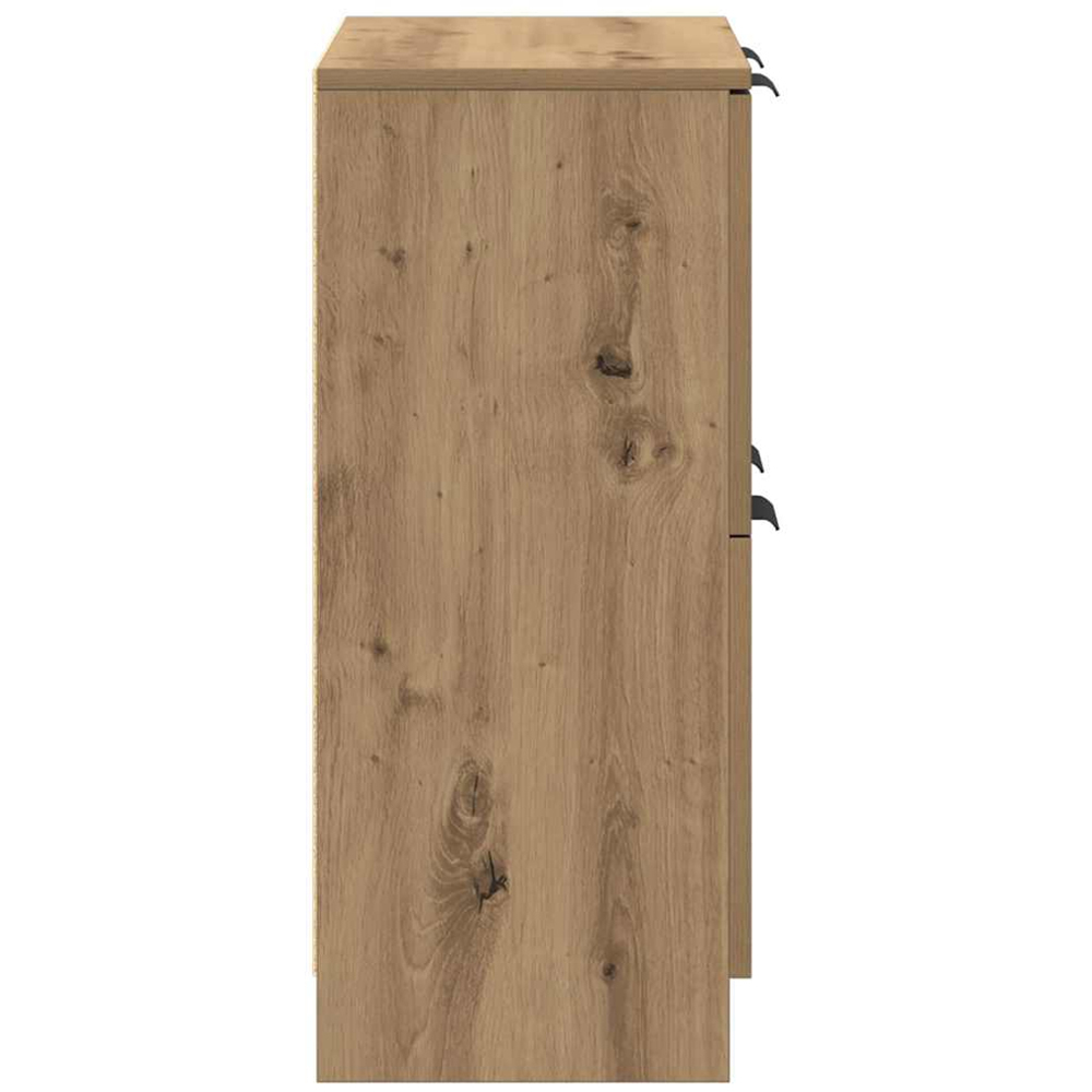 vidaXL 4 Door Artisan Oak Sideboard Image 6
