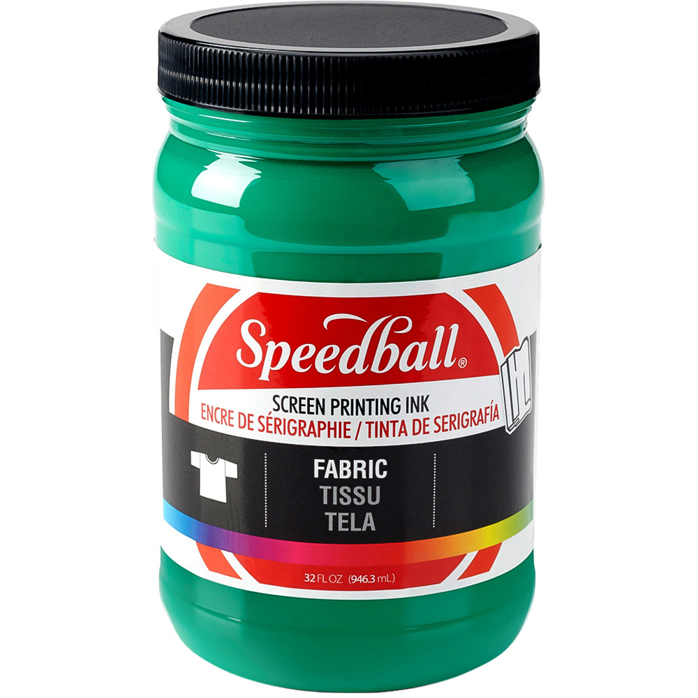 Speedball Green Fabric Screen Printing Ink 946.3ml Image