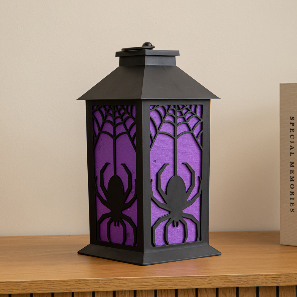 Samuel Alexander LED Light up Spider Halloween Lantern 32cm Image 5