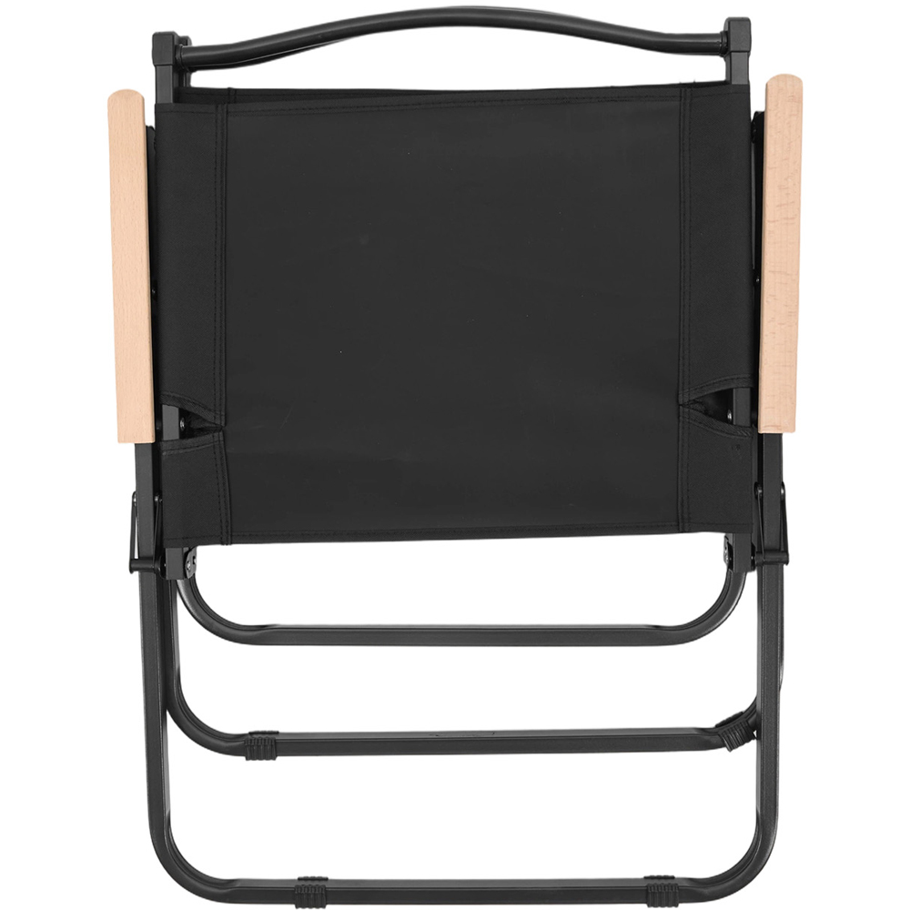 Living and Home 4 Seater 95cm Black Foldable Camping Table and Chair Set Image 6
