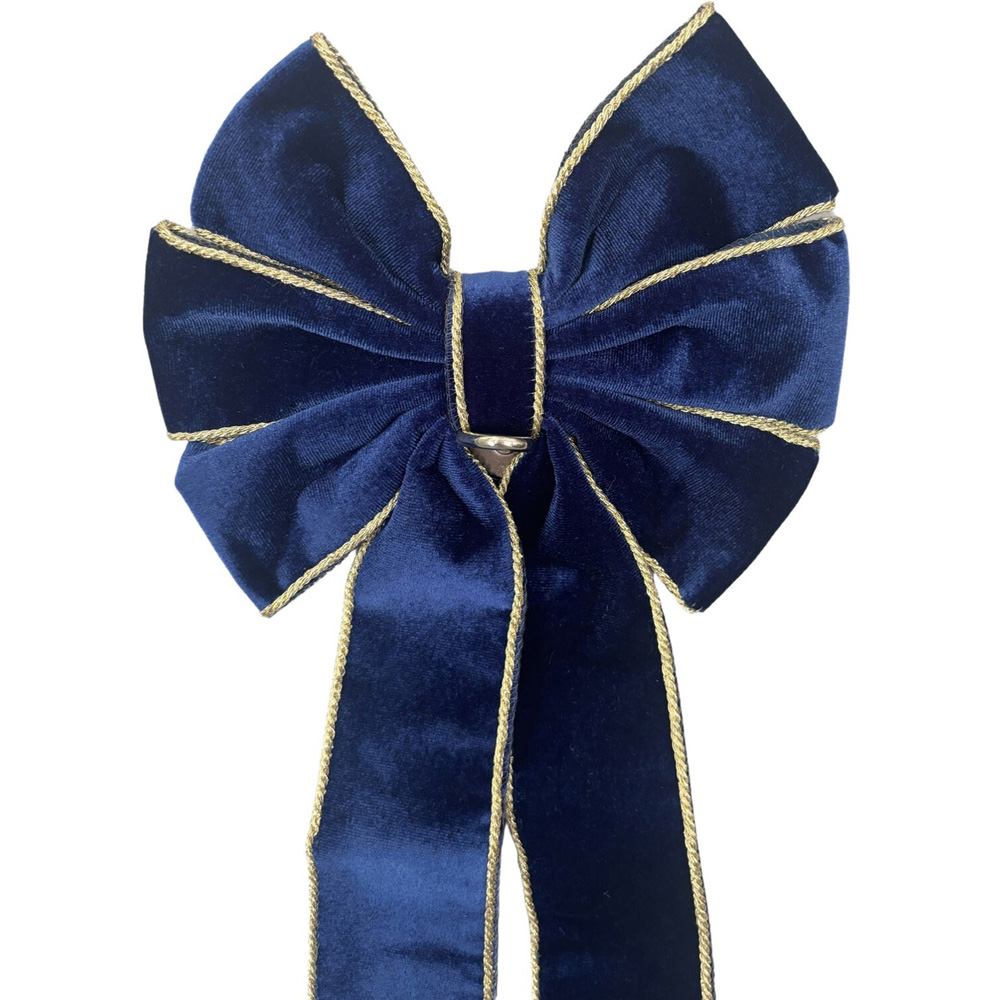 Bow Decoration Clip Blue Image 3