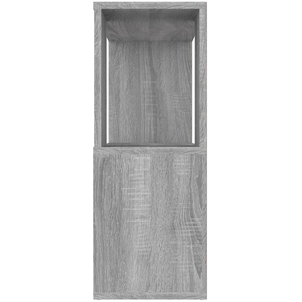 vidaXL 2 Shelf Grey Sonoma Bookcase Image 5