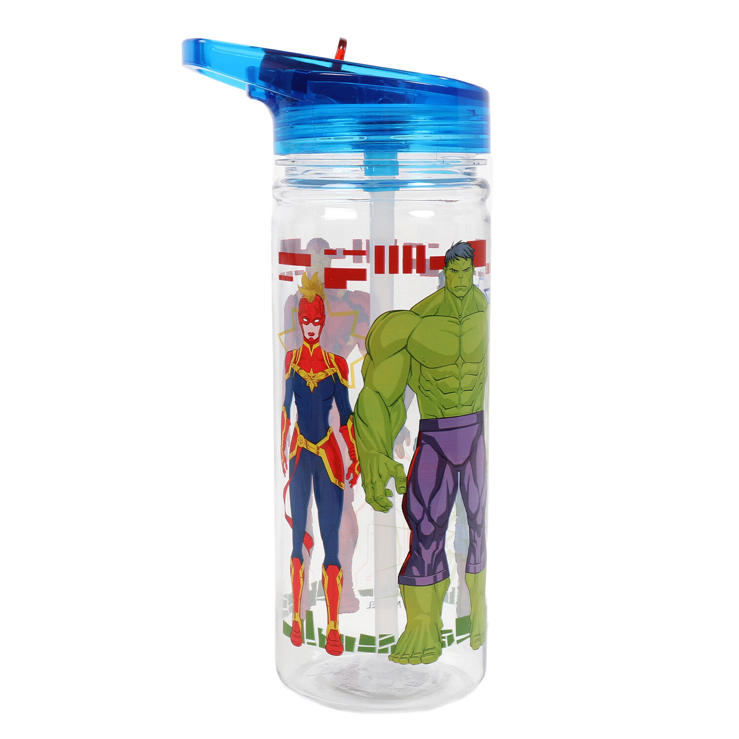 Clear Avengers Water Bottle Image 2