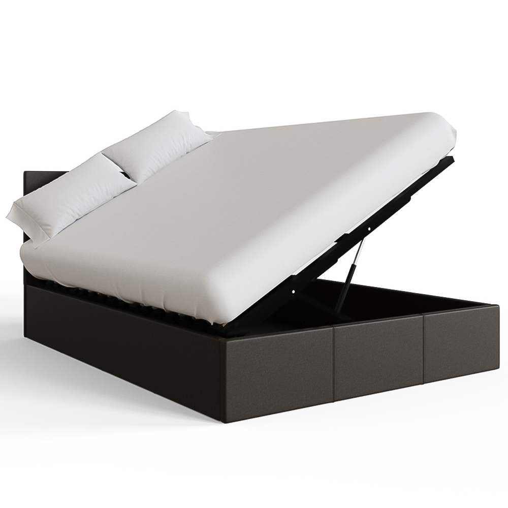 GFW Double Grey Side Lift Ottoman Bed Image 4