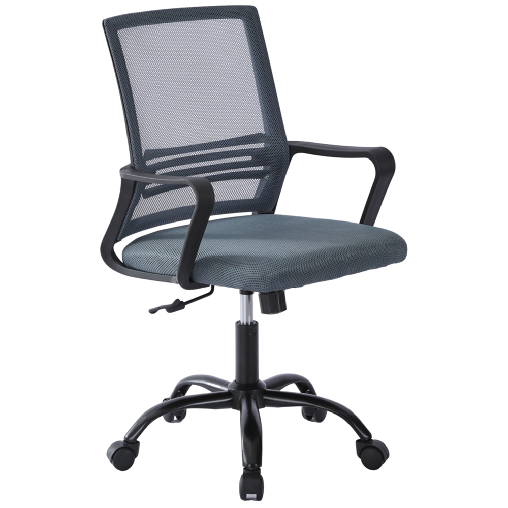 Dark Grey Mesh Back Swivel Height Adjustable Office Chair Image 2