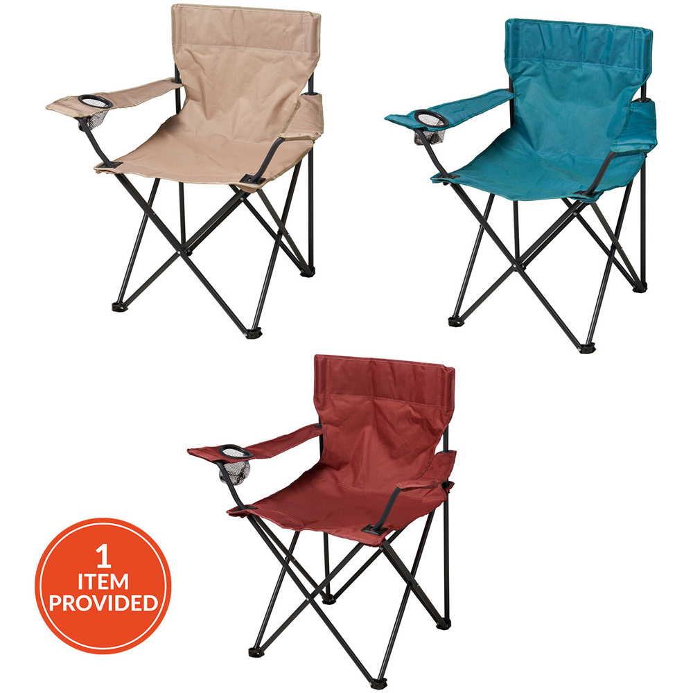 Foldable Metal Camping Chair Image 1