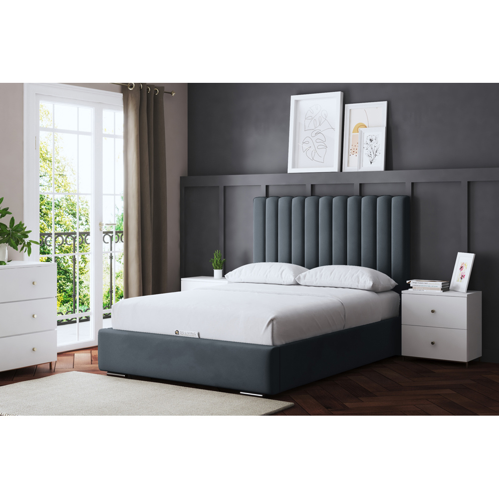 DS Living Evangeline Single Steel Upholstered Ottoman Bed with Headboard Image 6