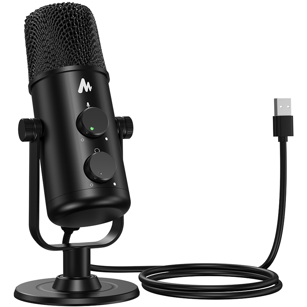 Maono USB Cardioid Condenser Omnidirectional Microphone with Headphone Jack Image 2