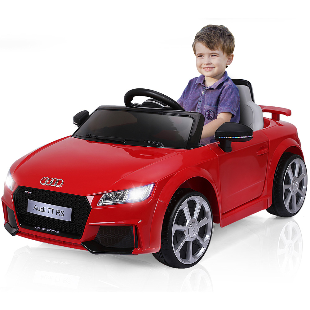 Costway Kids Red Licensed Audi TTRS Ride On Car with 2 Motors and MP3 Music 12V Image 3
