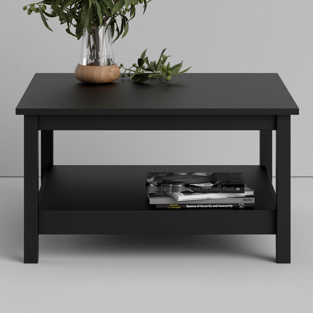 Florence Madrid Matt Black Coffee Table Image 1